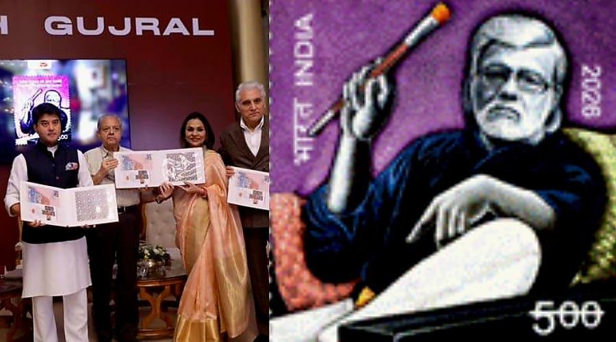 सतीश गुजराल पर स्मारक डाक टिकट